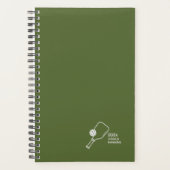 Olive Green Pickleball Personal Weekly Planner (Voorkant)