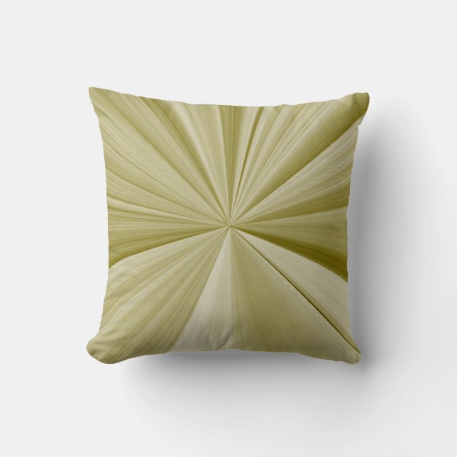 Olive Green Pinch Knot Pillow Kussen (Voorkant)