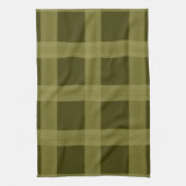 Olive Green Plaid Keukenhanddoeken (Verticaal)