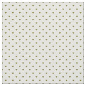 Olive Green Polka Dot Hearts Stof (Swatch)