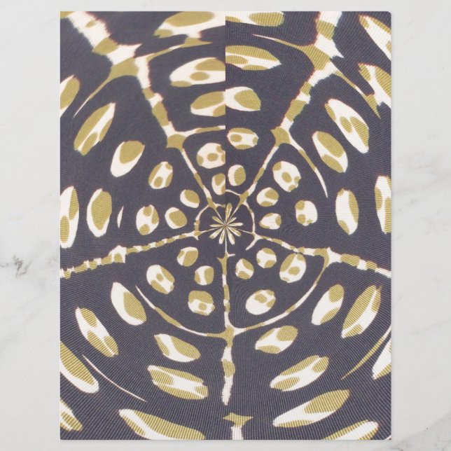 Olive Green Polka Dot Radial Pattern Art Print (Voorkant)