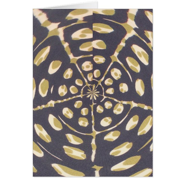 Olive Green Polka Dot Radial Pattern Art Print (Voorkant)