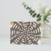 Olive Green Polka Dot Radial Pattern Art Print Briefkaart (Staand voorkant)