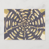 Olive Green Polka Dot Radial Pattern Art Print Briefkaart (Voorkant)