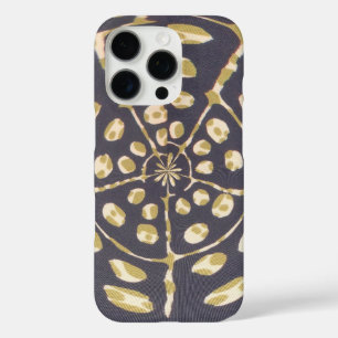 Olive Green Polka Dot Radial Pattern Art Print iPhone 16 Pro Hoesje