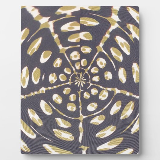 Olive Green Polka Dot Radial Pattern Art Print Fotoplaat (Voorkant)