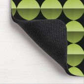 Olive Green Retro Flair Mousepad Muismat (Hoek)