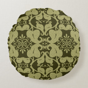  Olive Green Round Sierkussen Rond Kussen