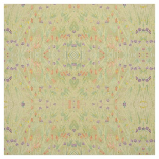 Olive Green Rusty Sinaasappel en Paarse Stof (Swatch)