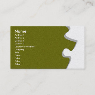 Olive Green Sandstone-profielkaart Visitekaartje