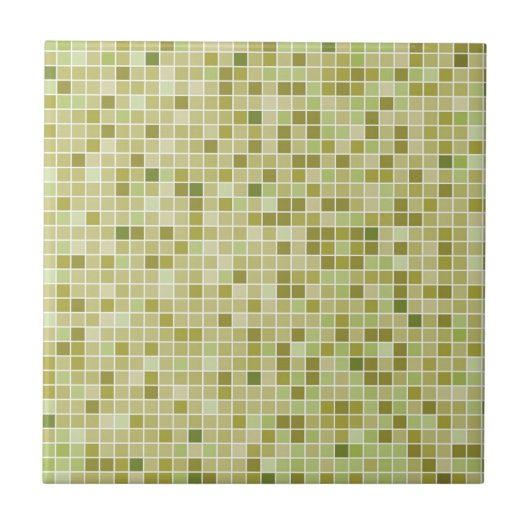 Olive Green Small of Large Ceramic Photo Tile Tegeltje (Voorkant)