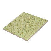 Olive Green Small of Large Ceramic Photo Tile Tegeltje (Zijkant)