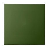 Olive Green Solid Color Tile Tegeltje (Voorkant)