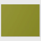 Olive Green Solid Color Wrapping Paper Cadeaupapier (Vlak)