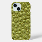 Olive Green Spiral iPhone Case Matte Style (Achterkant)