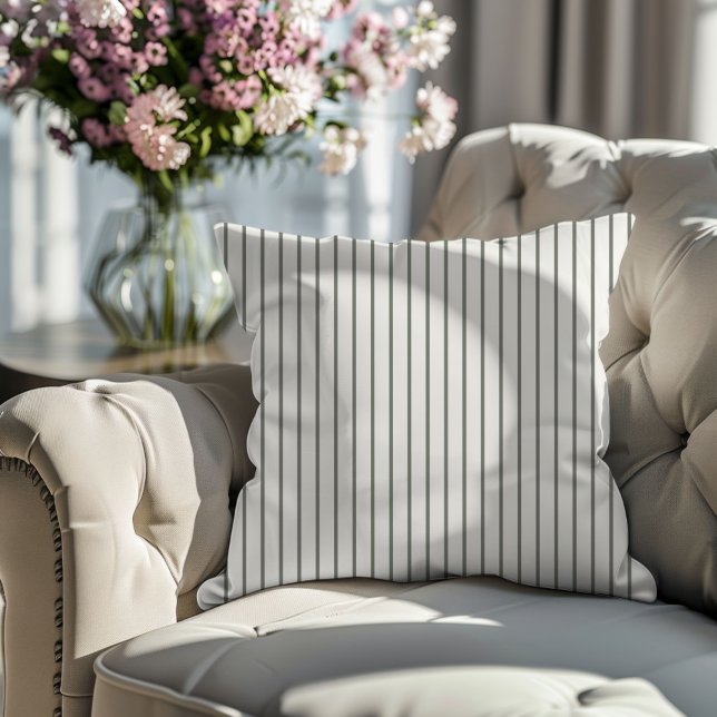 Olive Green Stripe Kussen (Creator heeft geüpload)