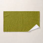 Olive green surface with subtle swirling pattern bad handdoek (Handdoek)