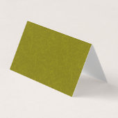 Olive green surface with subtle swirling pattern visitekaartje (Voorkant)