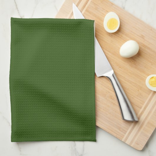 Olive Green Theedoek (Quarter Fold)
