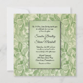Olive Green  Theme Wedding Kaart (Voorkant)