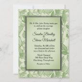 Olive Green  Theme Wedding Kaart (Voorkant)