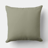 Olive Green Ticking Stripe Cushion Kussen (Achterkant)