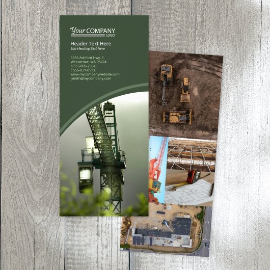 Olive Green, Tiled Photos Reclamekaart