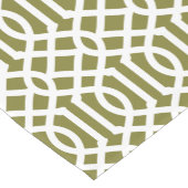 Olive Green Trellis Korte Tafelloper (Hoek)