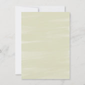 Olive Green Tropical Florals Bridesmaids Luncheon Kaart (Achterkant)