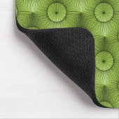 Olive Green Ultramodern Chic Mousepad Muismat (Hoek)
