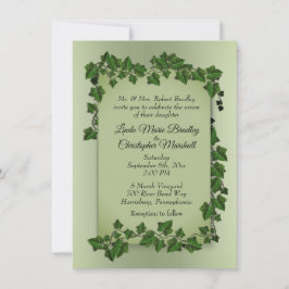 Olive Green Vines Weddenschap Kaart
