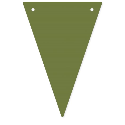 Olive Green - voeg uw eigen teken, foto, naam toe Vlaggetjes (Tweede vlag)