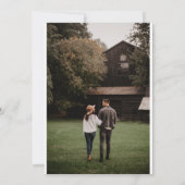 Olive Green Vrijgezellenfeest Fotouitnodiging Kaart (Achterkant)