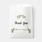 Olive Green Wedding Bedankzakje (Voorkant)