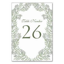 Olive Green Wedding Botanisch Kaart