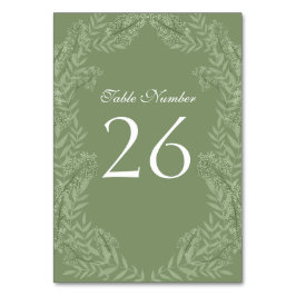 Olive Green Wedding Botanisch Kaart