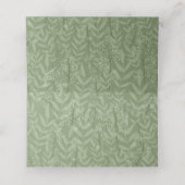 Olive Green Wedding  Botanisch Plaatskaartje (Binnenkant ongevouwen)
