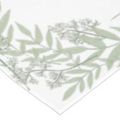 Olive Green Wedding  Botanisch Tafelkleed (Gekanteld)
