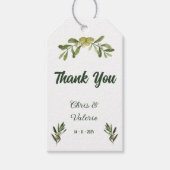 Olive Green Wedding Cadeaulabel (Voorkant)