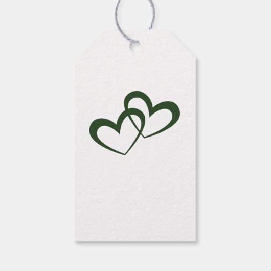 Olive Green Wedding Cadeaulabel (Achterkant)