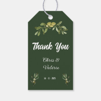 Olive Green Wedding Cadeaulabel