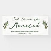 Olive Green Wedding Spandoek (Horizontaal)