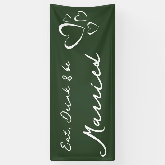 Olive Green Wedding Spandoek (Verticaal)
