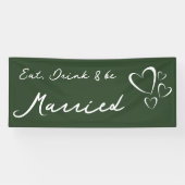 Olive Green Wedding Spandoek (Horizontaal)
