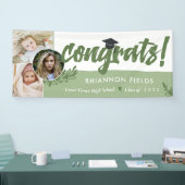 Olive Greenery Overlapping Photo Congrates Afstude Spandoek (Beurs)