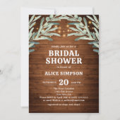 Olive Greenery Rustic Wood Vrijgezellenfeest Kaart (Voorkant)