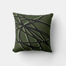 Olive groen en zwart modern Abstract lineair ontwe