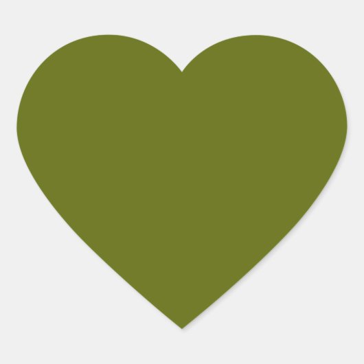 Olive Groene Hart Sticker (Voorkant)