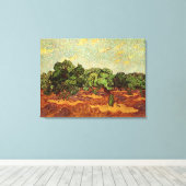 Olive Grove, Bleke blauwe hemel van Vincent van Go Canvas Afdruk (Insitu (Houten vloer))