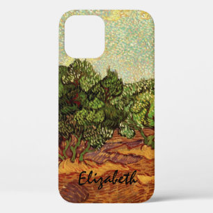Olive Grove, Bleke blauwe hemel van Vincent van Go iPhone 12 Hoesje